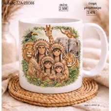 ΙΝΔΙΑΝΟΙ ΖΩΑ ΖΟΥΓΚΛΑΣ ΚΟΥΠΑ για μπομπονιέρες γούρι δώρο ΤΖΑ-220366 2.98€!!!