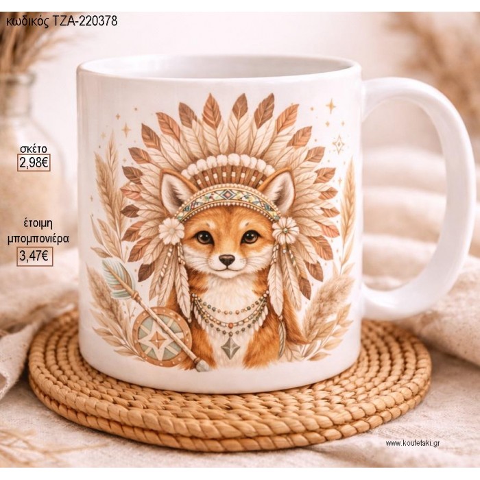 ΑΛΕΠΟΥ ΙΝΔΙΑΝΑΚΙ BOHO ΚΟΥΠΑ για μπομπονιέρες γούρι δώρο ΤΖΑ-220378 2.98€!!!