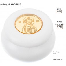 ΕΙΚΟΝΑ PLEXIGLASS ΣΕ MACARON ΚΕΡΑΜΙΚΟ για μπομπονιέρες γούρι δώρο NU-K907/51145 2.45€!!!