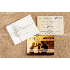 ΠΡΟΣΚΛΗΤΗΡΙΟ ΓΑΜΟΥ ΒΑΠΤΙΣΗΣ ΦΩΤΟΓΡΑΦΙΑ ΣΤΥΛ ΚΑΡΤΠΟΣΤΑΛ ΣΕ ΛΕΥΚΟ ΦΑΚΕΛΟ ΜΠΙ-2315