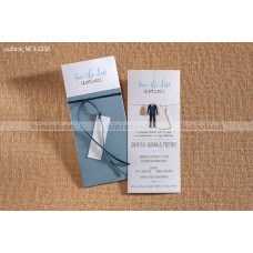 ΠΡΟΣΚΛΗΤΗΡΙΟ ΓΑΜΟΥ ΒΑΠΤΙΣΗΣ SAVE THE DATE ΣΕ ΦΑΚΕΛΟ ΜΠΛΕ ΜΠΙ-2358