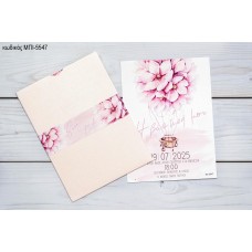 ΠΡΟΣΚΛΗΤΗΡΙΟ ΒΑΠΤΙΣΗΣ ΜΕ ΑΕΡΟΣΤΑΤΟ ΛΟΥΛΟΥΔΙΑ ΣΕ ΦΑΚΕΛΟ ΡΟΖ ΜΕΤΑΛΛΙΖΕ ΜΠΙ-5547