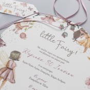 προσκλητήρια βάπτισης με νεράιδες