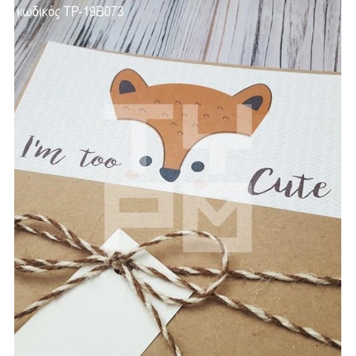 ΠΡΟΣΚΛΗΤΗΡΙΟ ΒΑΠΤΙΣΗΣ ΑΛΕΠΟΥ ΣΕ ΦΑΚΕΛΟ ΘΗΚΗ ΚΡΑΦΤ ΧΑΡΤΙ ΤΡ-19Β073