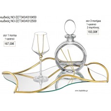 ΣΕΤ ΓΑΜΟΥ ΚΑΡΑΦΑ ΠΟΤΗΡΙ ΚΑΙ ΔΙΣΚΟΣ ΚΥΜΑΤΙΣΤΟΣ ΝΟ-ΣΕΤ343/4310450 167.00€!!!