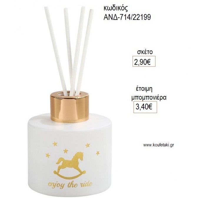 ΑΛΟΓΑΚΙ ΚΟΥΝΙΣΤΟ ΜΠΟΥΚΑΛΑΚΙ ΓΙΑ ΑΡΩΜΑΤΙΚΟ ΜΕ ΣΤΙΚ για μπομπονιέρες γούρι δώρο ΑΝΔ-714/22199 2.90€!!!