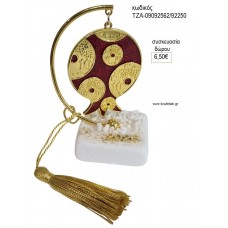 ΡΟΔΙ ΚΟΚΚΙΝΟ ΜΕ ΝΟΜΙΣΜΑΤΑ ΣΕ ΗΜΙΚΥΚΛΙΟ ΠΑΝΩ ΣΕ ΒΟΤΣΑΛΟ για γούρι δώρο ΤΖΑ-09092562/92250 6.50€!!!