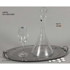 ΣΕΤ ΓΑΜΟΥ ΚΑΡΑΦΑ ΚΑΙ ΠΟΤΗΡΙ ΔΙΣΚΟΣ ΜΕ ΣΧΕΔΙΟ ΚΑΡΔΙΑ ΣΤΡΑΣ NOV-262/418000 123.00€!!!