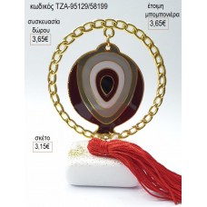 ΡΟΔΙ ΜΕ ΜΑΤΙ ΣΕ ΚΥΚΛΟ ΑΛΥΣΙΔΩΤΟ ΠΑΝΩ ΣΕ ΒΟΤΣΑΛΟ για γούρι δώρο ΑΝΤ-95129/58199 3.15€!!!