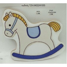 ΑΛΟΓΑΚΙ ΚΟΥΝΙΣΤΟ ΞΥΛΙΝΟ ΜΑΓΝΗΤΑΚΙ για μπομπονιέρες γούρι δώρο ΤΖΑ-04022/41075 1.30€!!!