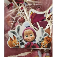 ΜΑΣΑ MASHA ΞΥΛΙΝΟ ΜΑΓΝΗΤΑΚΙ για μπομπονιέρες ΤΖΑ-23065/41075 1.90€!!!