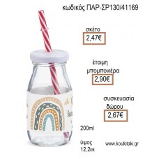 ΟΥΡΑΝΙΟ ΤΟΞΟ ΜΕ ΑΥΤΟΚΟΛΛΗΤΟ ΓΥΑΛΙΝΟ ΜΠΟΥΚΑΛΙ για μπομπονιέρες - γούρια ΠΑΡ-ΣΡ130/41169 2.47€!!!