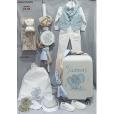 ΕΛΕΦΑΝΤΑΚΙ πλήρες βαπτιστικό σετ ΜΕ ΒΑΛΙΤΣΑ ΤΡΟΛΕΥ ΤΖΑ-24934 425.00€!!!