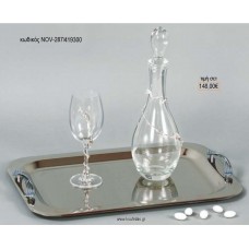 ΣΕΤ ΓΑΜΟΥ ΚΑΡΑΦΑ ΚΑΙ 3 ΠΟΤΗΡΙΑ ΔΙΣΚΟΣ ΜΕ ΣΧΕΔΙΟ ΑΣΗΜΙ ΒΕΡΓΑ NOV-287/419300 148.00€!!!