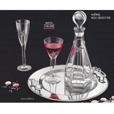 ΣΕΤ ΓΑΜΟΥ ΚΑΡΑΦΑ ΚΑΙ ΠΟΤΗΡΙ ΔΙΣΚΟΣ ΜΕ ΣΧΕΔΙΟ ΚΛΑΔΙ ΕΛΙΑΣ ΚΑΙ ΣΤΡΑΣ NOV-165/417100 106.00!!!