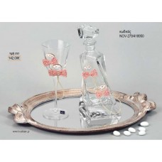 ΣΕΤ ΓΑΜΟΥ ΚΑΡΑΦΑ ΚΑΙ 3 ΠΟΤΗΡΙΑ ΔΙΣΚΟΣ ΜΕ ΣΧΕΔΙΟ ΦΙΟΓΚΑΚΙΑ NOV-279/418950 142.00€!!!