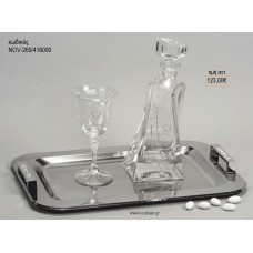 ΣΕΤ ΓΑΜΟΥ ΚΑΡΑΦΑ ΚΑΙ ΠΟΤΗΡΙ ΔΙΣΚΟΣ ΜΕ ΣΧΕΔΙΟ ΚΑΡΔΙΑ ΚΑΙ ΣΤΡΑΣ NOV-269/418000 123.00€!!!