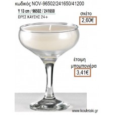 ΚΕΡΙ ΣΕ ΓΥΑΛΙΝΟ ΠΟΤΗΡΙ ΨΗΛΟ 13ΕΚ για μπομπονιέρες - δώρα πάρτυ - εορτών - γέννησης - γούρια - φτιάξτο μόνος σου NOV-96502/241650/41200 2.60€!!!