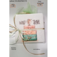 ΤΑΞΙΔΙ TRAVEL ΒΟΤΣΑΛΟ ΣΟΥΒΕΡ ΜΕ ΕΚΤΥΠΩΣΗ για μπομπονιέρες - γούρια ΤΖΑ-20222709/41170 2.30€!!!