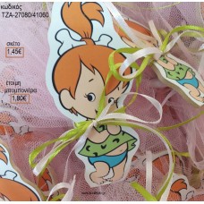 ΣΤΑΛΙΤΣΑ ΦΛΙΝΤΣΤΟΟΥΝΣ FLINTSTONES ΞΥΛΙΝΟ ΜΑΓΝΗΤΑΚΙ για μπομπονιέρες - δώρα πάρτυ - εορτών - γέννησης - γούρια - φτιάξτο μόνος σου ΤΖΑ-27080/41060 1.80€!!!