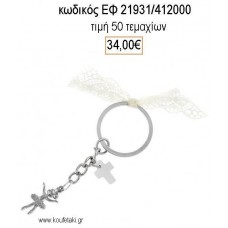 ΜΑΡΤΥΡΙΚΟ ΒΑΠΤΙΣΗΣ ΜΠΡΕΛΟΚ ΜΕ ΕΠΑΡΓΥΡΗ ΜΠΑΛΑΡΙΝΑ ΚΑΙ ΛΕΥΚΟ ΦΙΛΝΤΙΣΙ ΣΤΑΥΡΟ ΕΦ-21931/412000 34.00€!!!