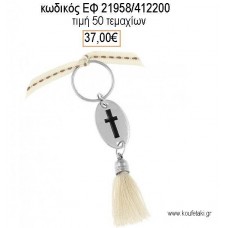 ΜΑΡΤΥΡΙΚΟ ΒΑΠΤΙΣΗΣ ΜΠΡΕΛΟΚ ΟΒΑΛ ΕΠΑΡΓΥΡΟ ΣΤΑΥΡΟ ΚΑΙ ΜΠΕΖ ΦΟΥΝΤΑ ΕΦ-21958/412200 37.00€!!!