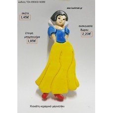 ΧΙΟΝΑΤΗ ΚΕΡΑΜΙΚΟ ΜΑΓΝΗΤΑΚΙ για μπομπονιέρες - δώρα πάρτυ - εορτών - γέννησης - γούρια - φτιάξτο μόνος σου ΤΖΑ-990102/41080 1.45€!!!