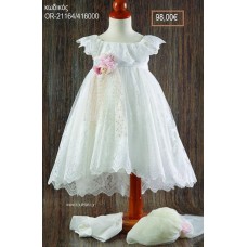 ΦΟΡΕΜΑ ΒΑΠΤΙΣΤΙΚΟ ΜΕ ΔΑΝΤΕΛΑ ΒΟΛΑΝ ΣΤΑ ΜΑΝΙΚΙΑ ΚΑΙ ΥΦΑΣΜΑΤΙΝΑ ΛΟΥΛΟΥΔΙΑ OR-21164/416000 98.00€!!!