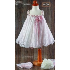 ΦΟΡΕΜΑ ΒΑΠΤΙΣΤΙΚΟ ΜΕ ΔΑΝΤΕΛΑ ΚΑΙ ΠΛΕΞΟΥΔΑ ΤΙΡΑΝΤΑΚΙΑ OR-21177/416000 98.00€!!!