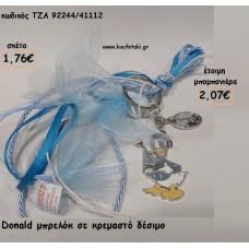 ΝΤΟΝΑΛΝΤ DONALD ΜΕΤΑΛΛΙΚΟ ΜΠΡΕΛΟΚ ΓΙΑ ΜΠΟΜΠΟΝΙΕΡΕΣ ΒΑΠΤΙΣΗΣ - ΔΩΡΑ ΕΟΡΤΩΝ - ΠΑΡΤΥ ΤΖΑ-92244/41112 2.07€!!!