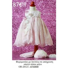 ΦΟΡΕΜΑΤΑΚΙ ΒΑΠΤΙΣΤΙΚΟ ΜΕ ΔΑΝΤΕΛΑ ΣΕ ΑΠΟΧΡΩΣΗ ΑΠΑΛΟ ΣΑΠΙΟ ΜΗΛΟ OR-20121-456000
